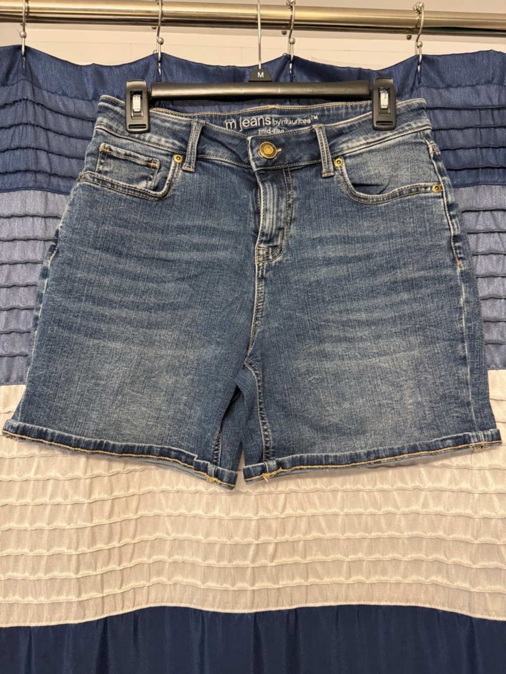 Maurices Classic Mid-Rise Washed Blue Jean Shorts
